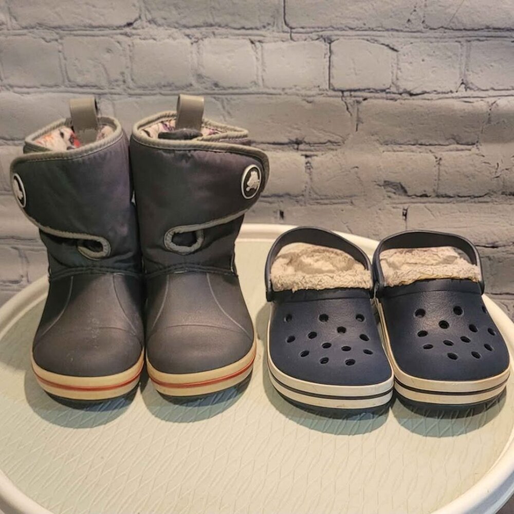 Bundle of 2 pair of Kids Crocs for Winter